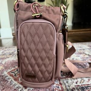 Andar Quilted Pink Water Bottle Bag